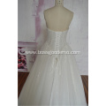 off shoulder sleeveless detachable lace appliques 3d lace designer wedding dress ball gown